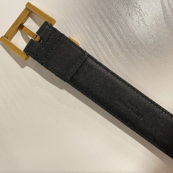 YSL Belt in Smooth Calfskin Black - Picture 3 of 6